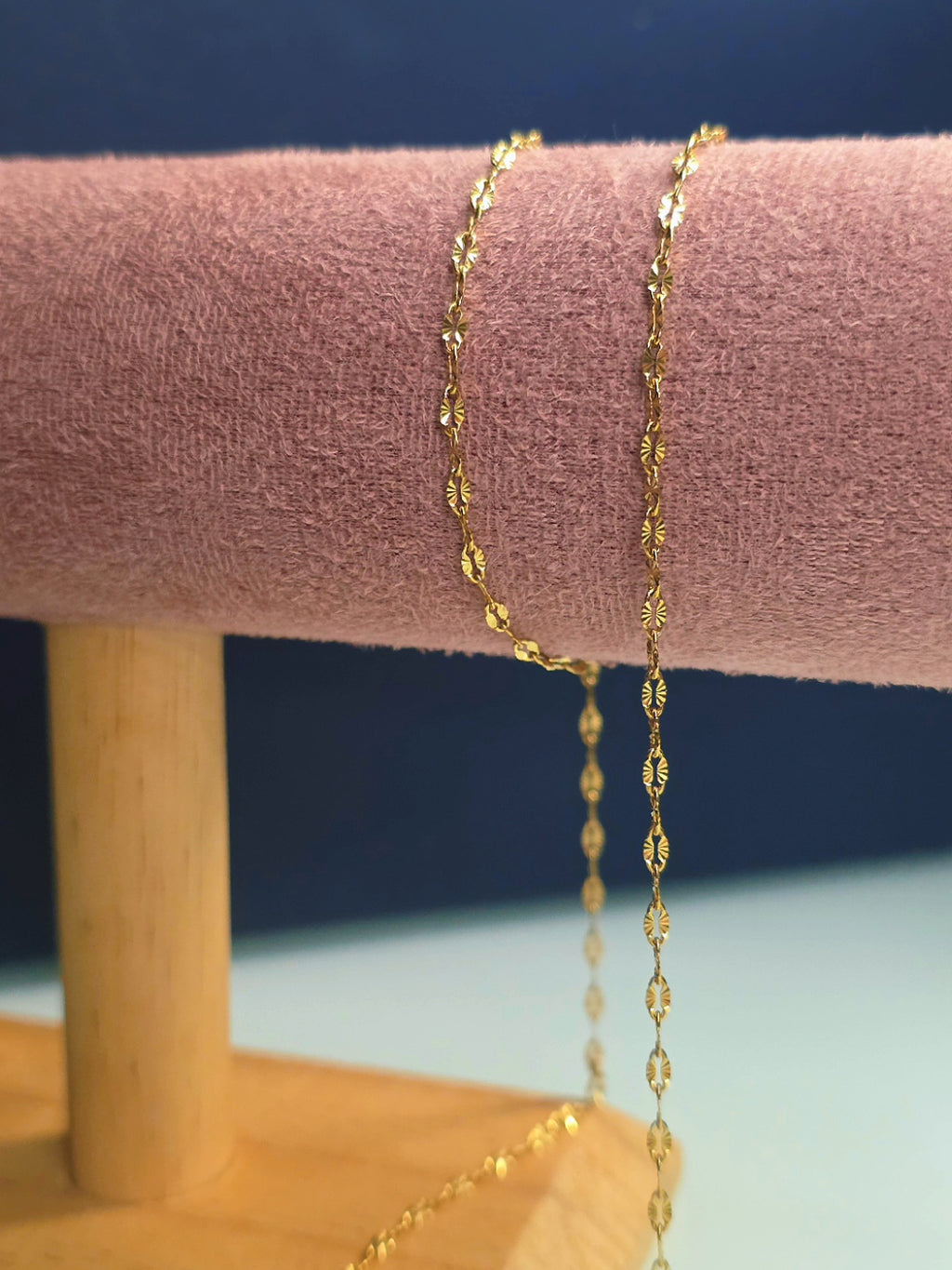 Gold lip chain