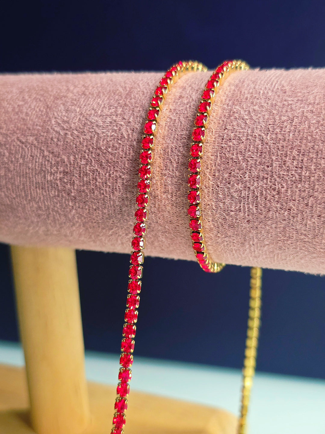 Red tennis chain