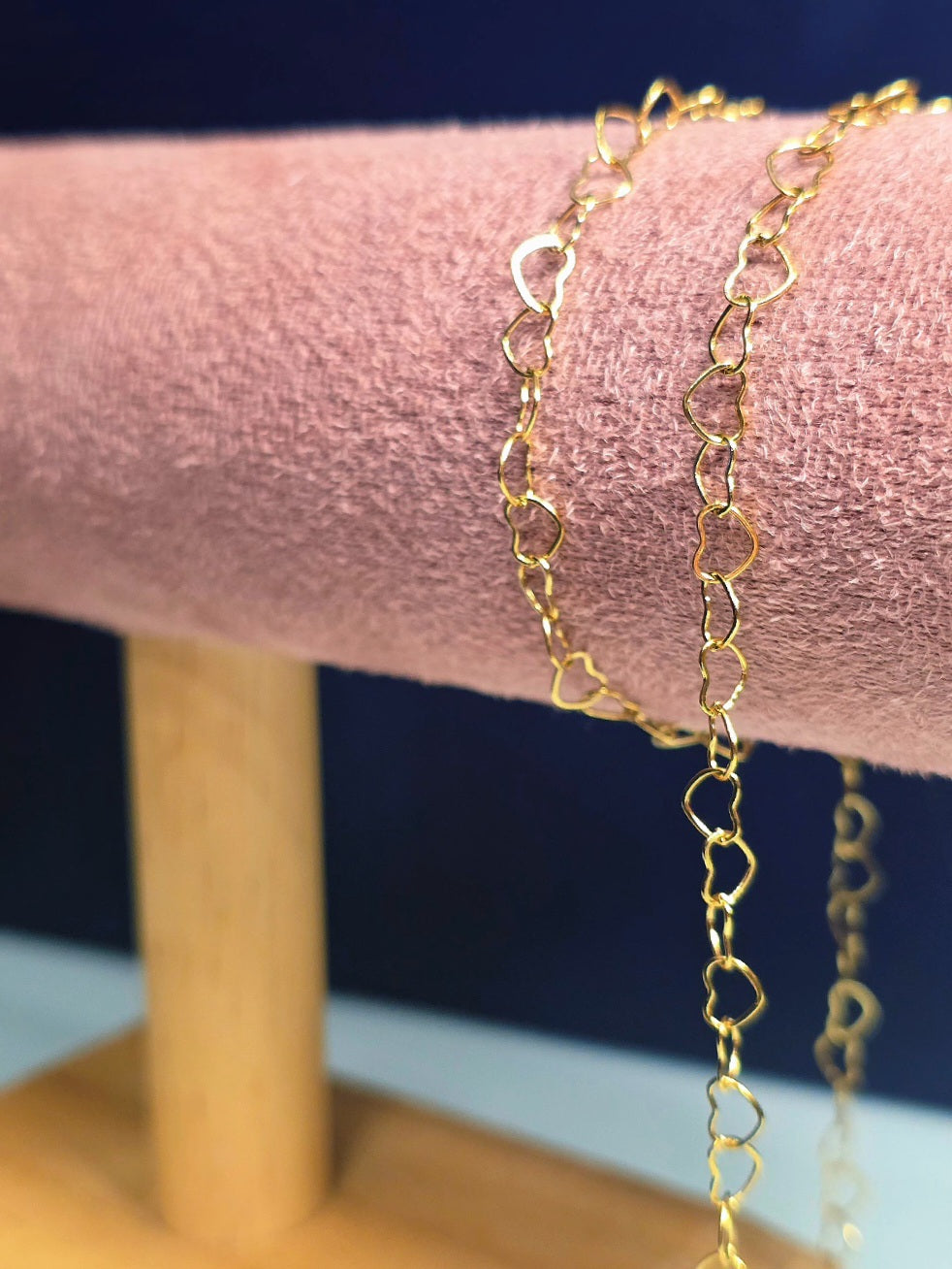 Gold bubble hearts
