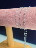 Hammered oval chain
